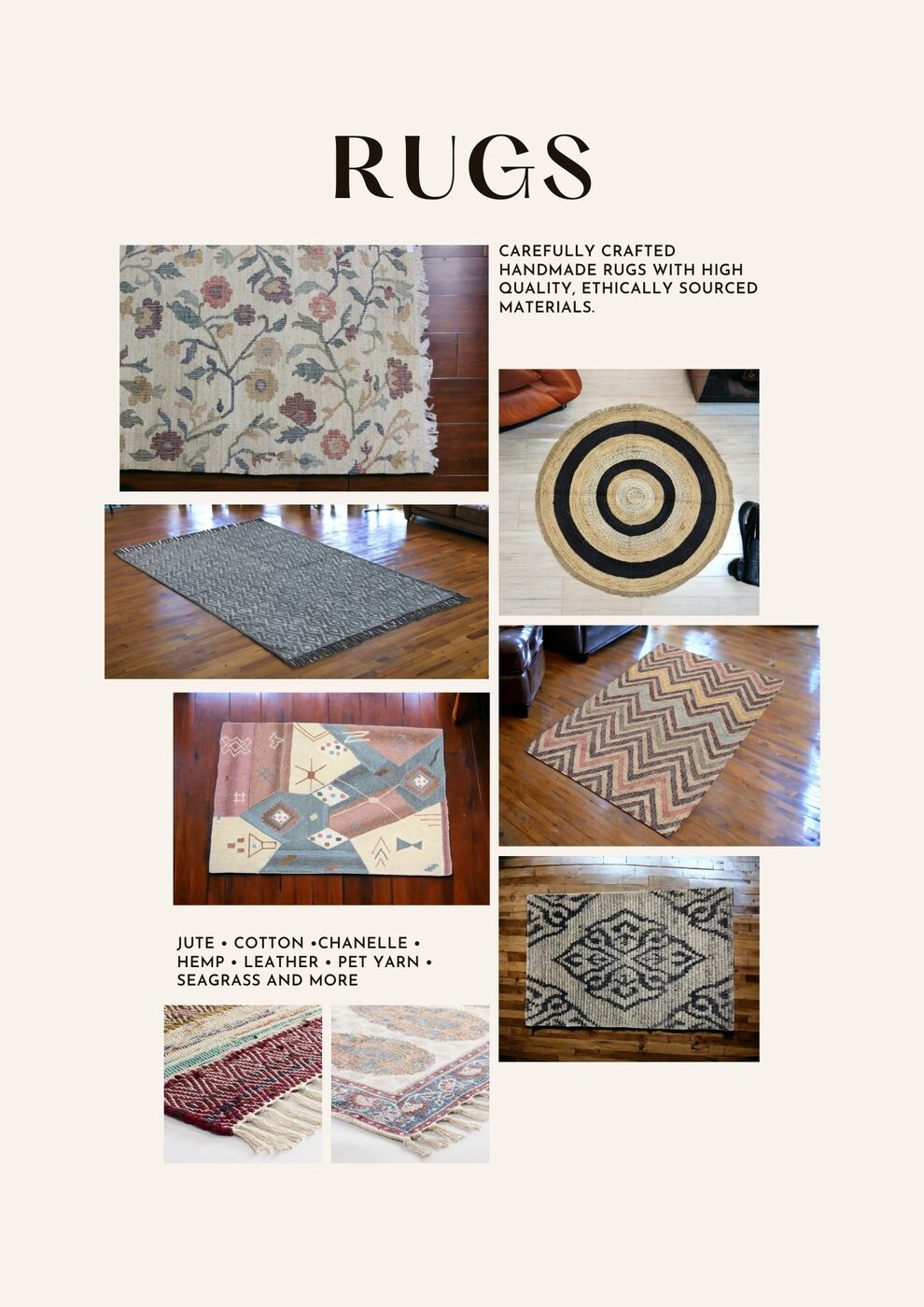 AE lookbook, rugs page